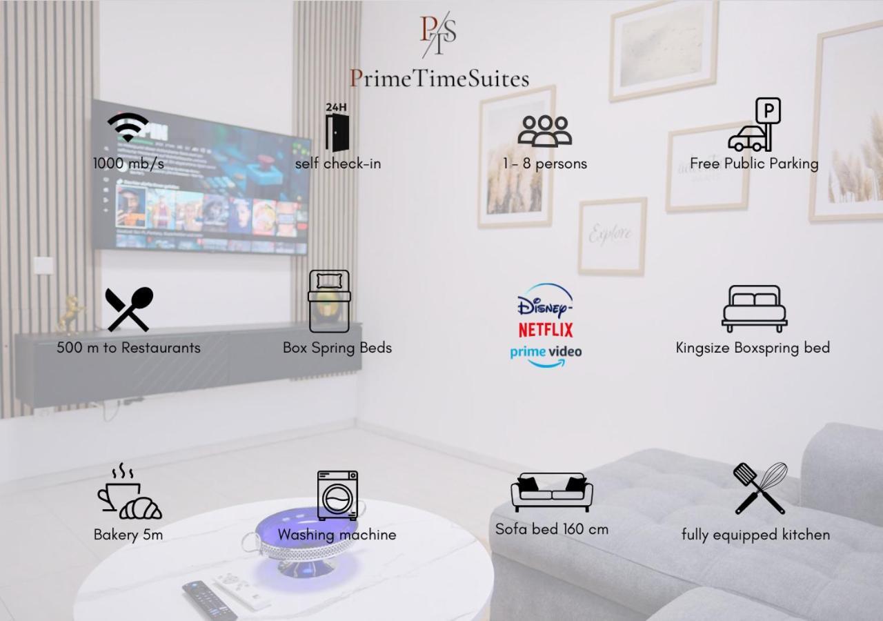 Primetime Suite Fuer 8+Kueche/Wifi Essen Exterior photo